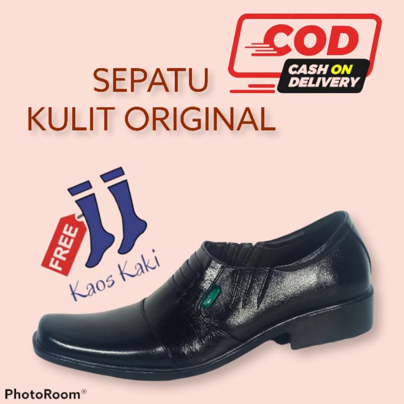 L11 Sepatu Pantofel Pria Kulit sapi asli Formal Kerja Kantor Pria