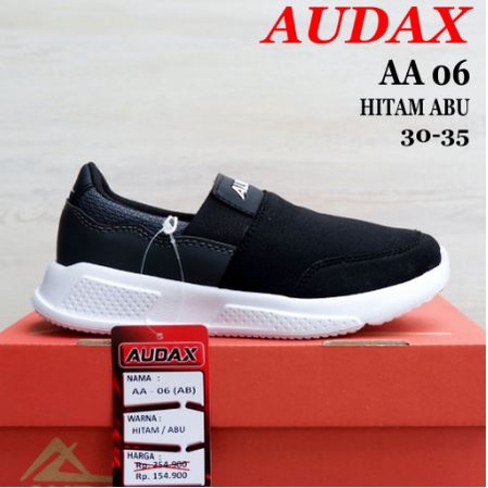 Audax AA 06- Sepatu Sekolah Anak Slip On Size 30-35-Sepatu Selop Anak-Sepatu Jogging