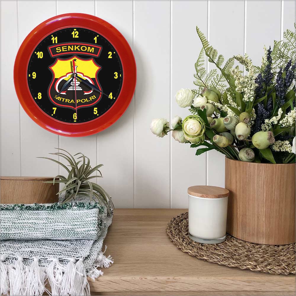 JAM DINDING SENKOM MITRA POLISI   (DIAMETER 30CM)