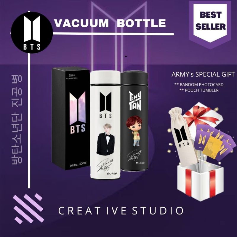 M Best Seller Termos BTS / Botol BTS / Vacum Bottle  Tiny Tan IDOL Series