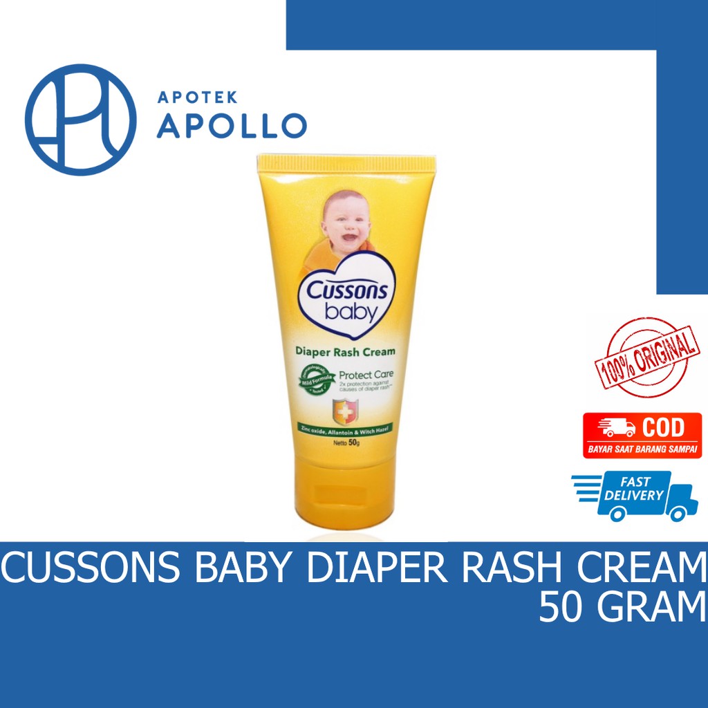 CUSSONS BABY DIAPER RASH CREAM 50g 50 KRIM RUAM PAMPERS CUSSON LOTION LOSION BAYI