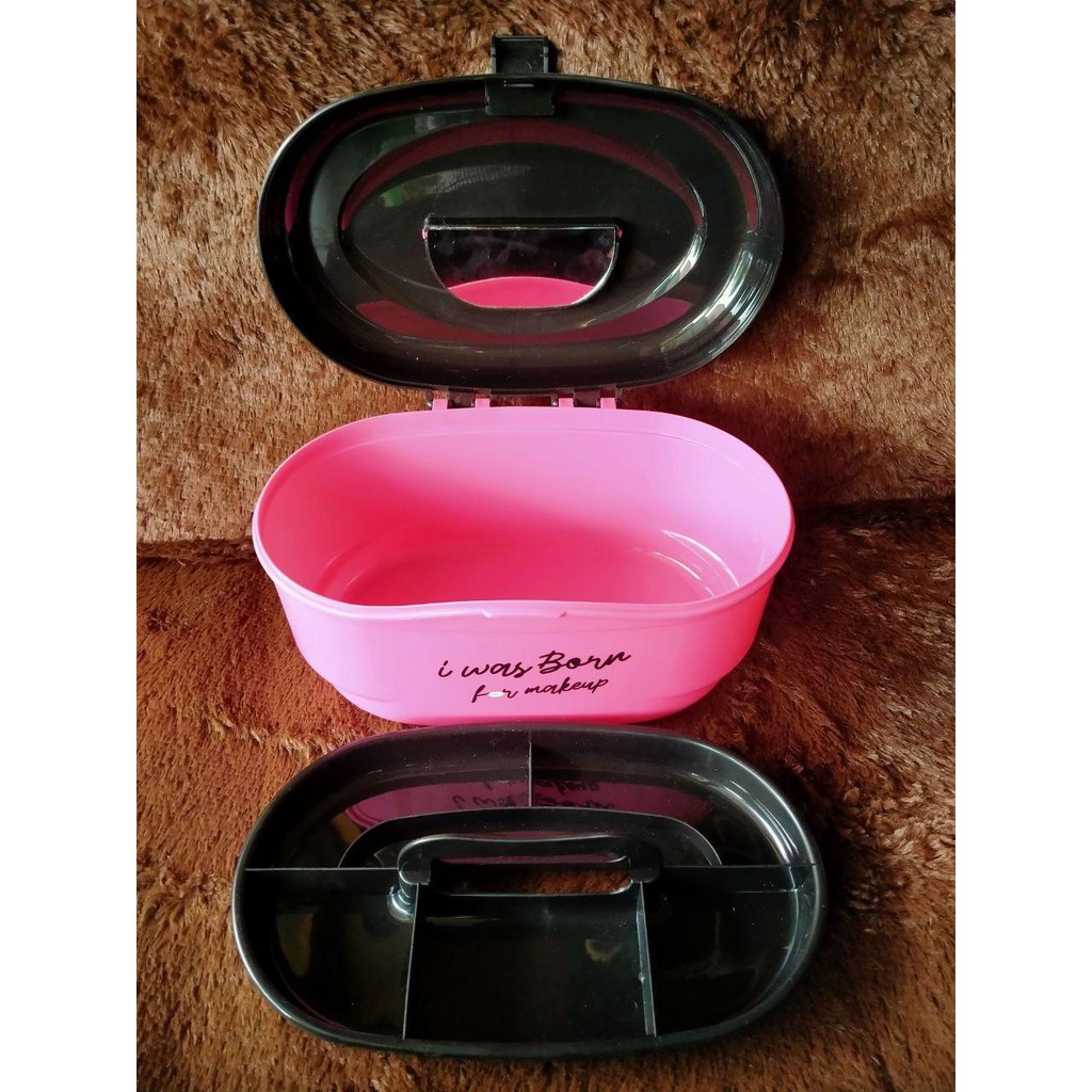 Tempat Kosmetik TORELLO Cosmetic Case Mini Mirror CC102 Plastik Technoplast Original