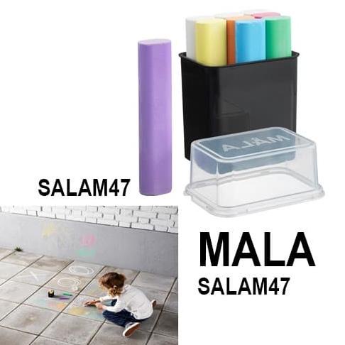 

TERBARU MALA Kapur Papan Tulis / 9 Aneka Warna / Blackboard Chalk