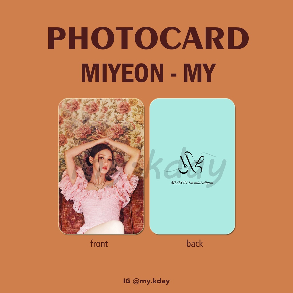 PC-0885, Unofficial Photocard miyeon my 2 sisi