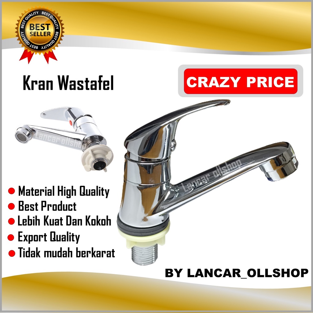 Kran Wastafel Cuci Tangan Up Down / kran air wastafel babet ankat 1/2 inch