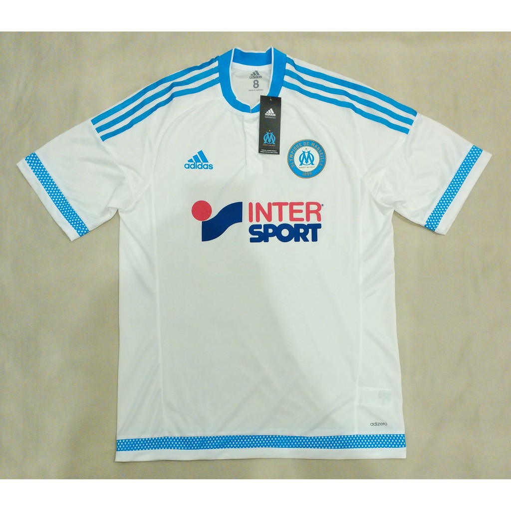 Jersey Original ADIZERO Olympique Marseille Home 15/16 Player Issue 2015 2016 BNWT