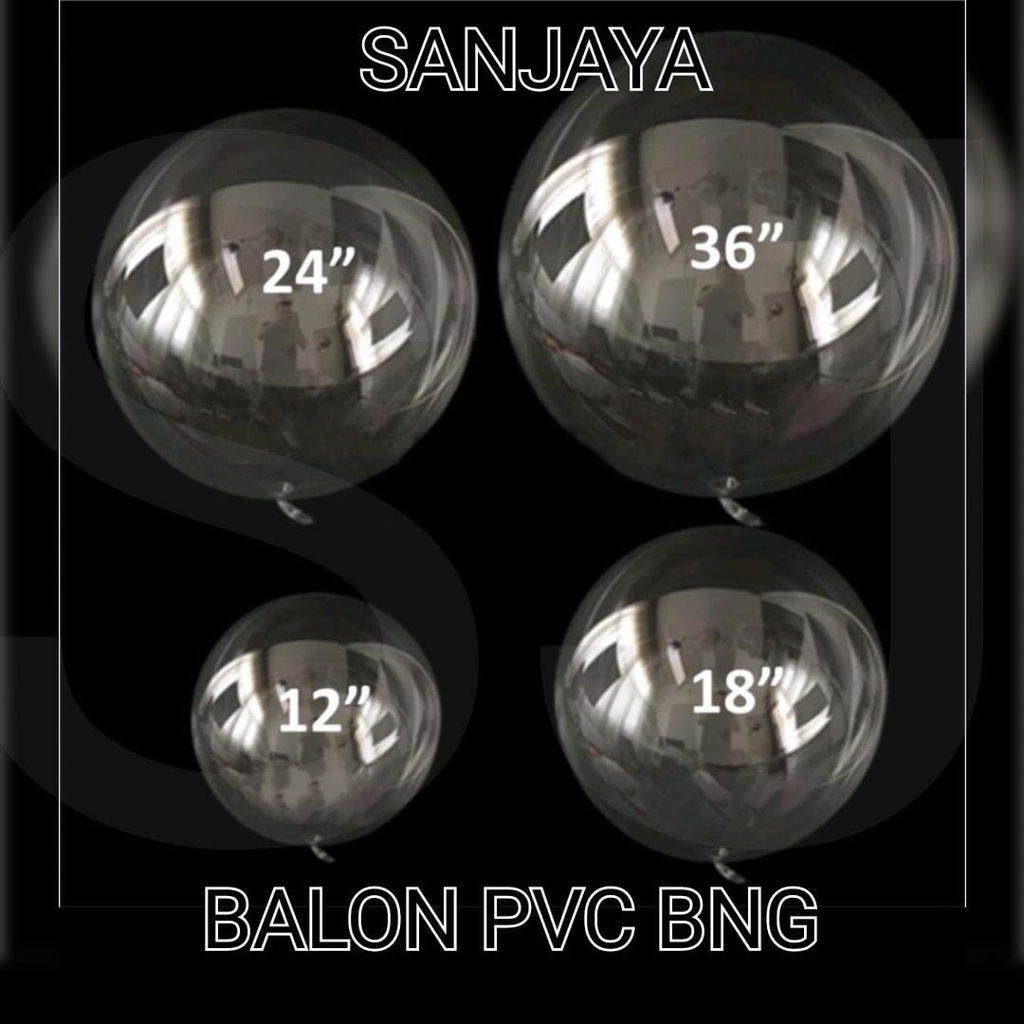 Balon Transparan / Balon Bening / Balon Buket / Balon Bobo / Balon Pvc