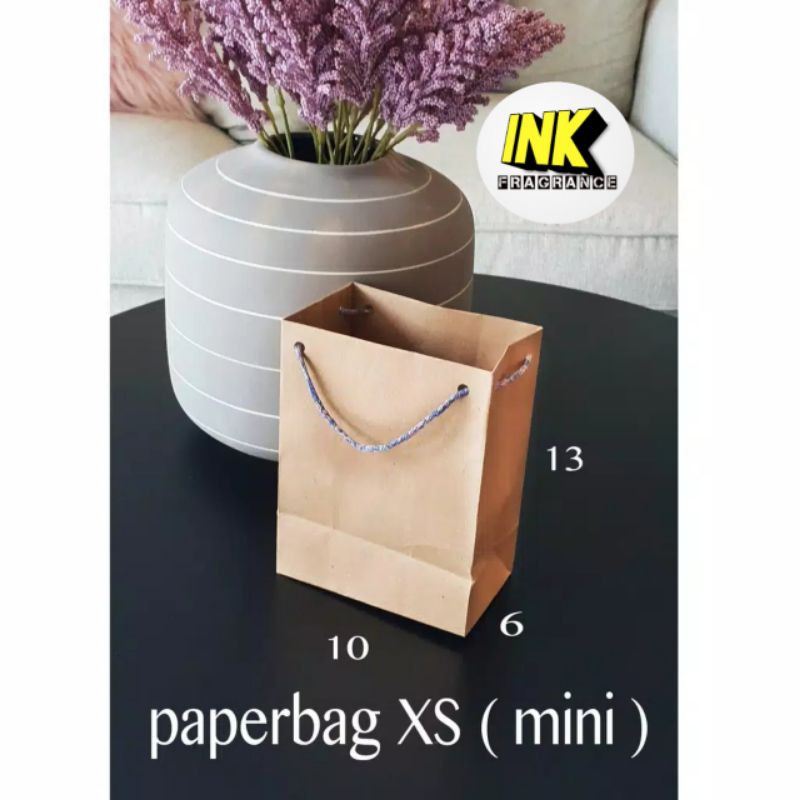 

PAPER BAG POLOS MINI XS COKLAT UKURAN 10X13 TAS KERTAS GOODIE BAG