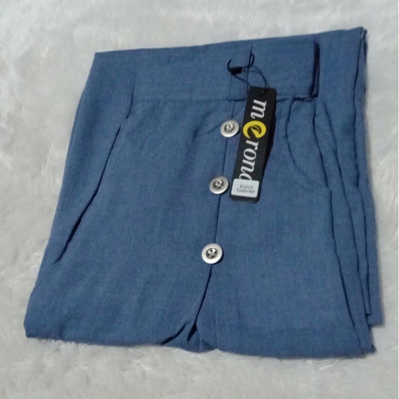 Celana Kulot Gabriell Katun Supernova SUPER PREMIUM Bawahan Wanita Berkualitas-Gabriell NAVY