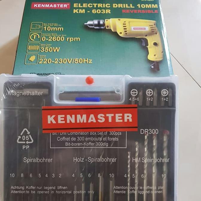 Mesin Bor Kenmaster 10mm BB + Mata Bor Set Fischer Kenmaster Termurah.