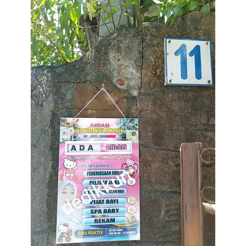

Papan Bidan Ada / Keluar Geser