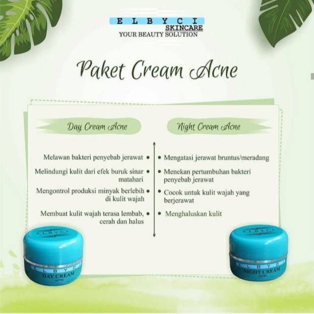 PAKET CREAM ACNE ELBYCI SKINCARE