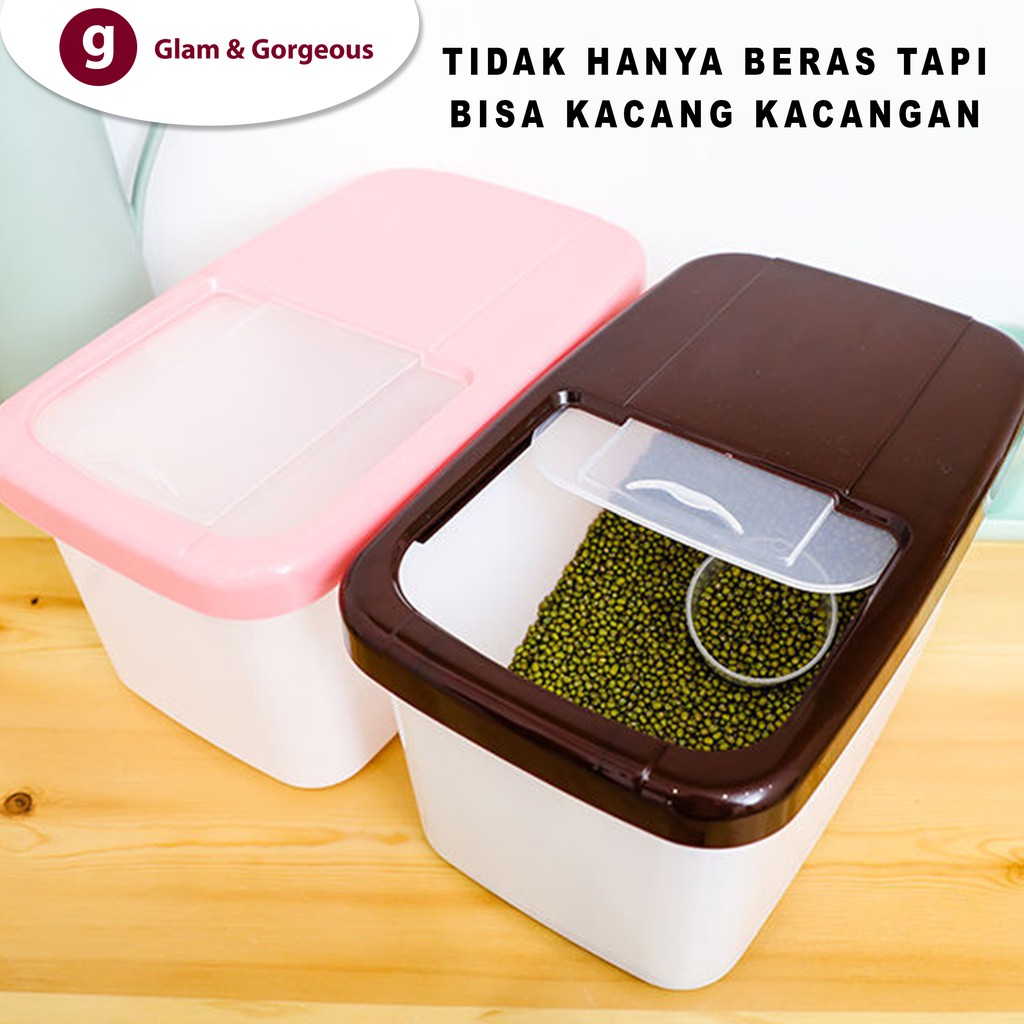 Tempat Beras Penyimpanan Makanan Rice Storage Box BB001