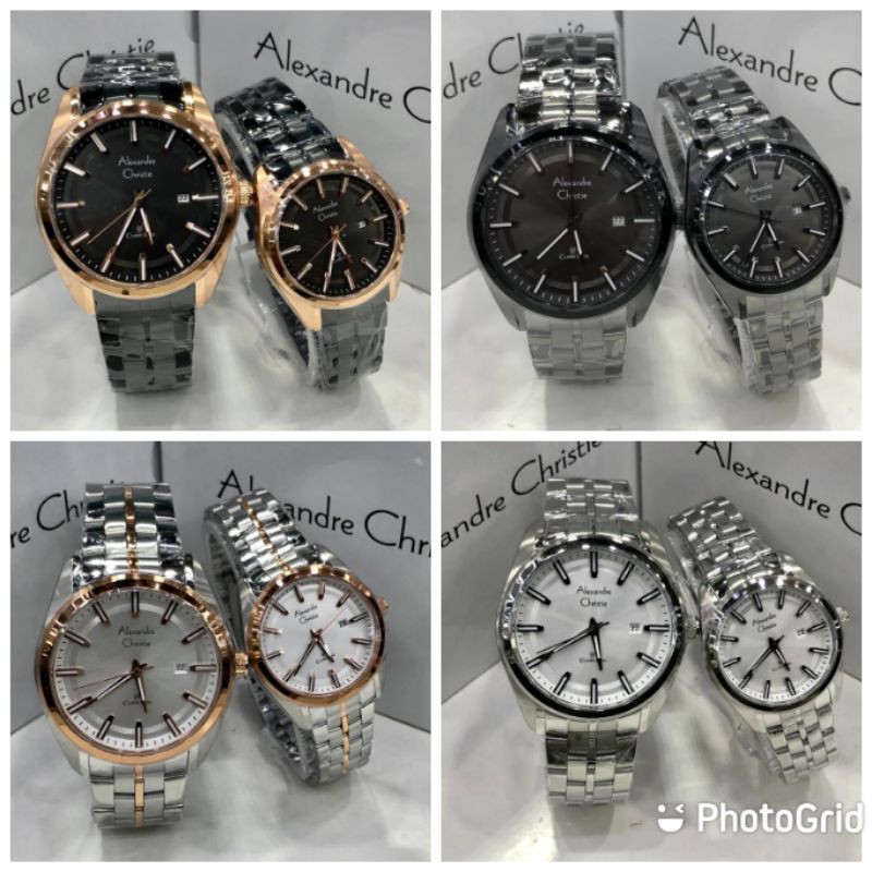 Alexandre Christie Couple Pria Wanita AC8637 AC 8637 8637MD 8637LD Original & Bergaransi