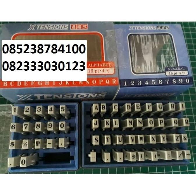 

stempel angka dan huruf xtensions 16pt
