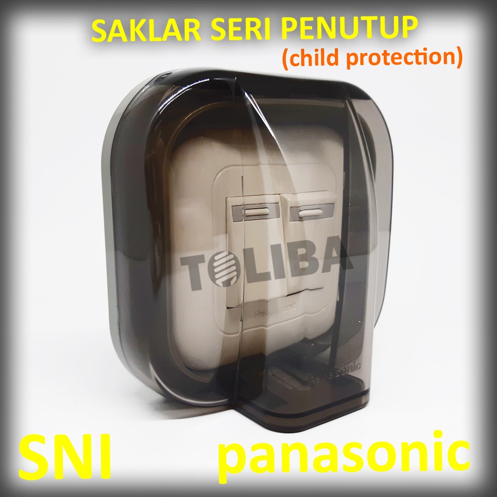 saklar seri penutup panasonic /saklar waterproof saklar anti air/pelindung saklar pelindung anak sni