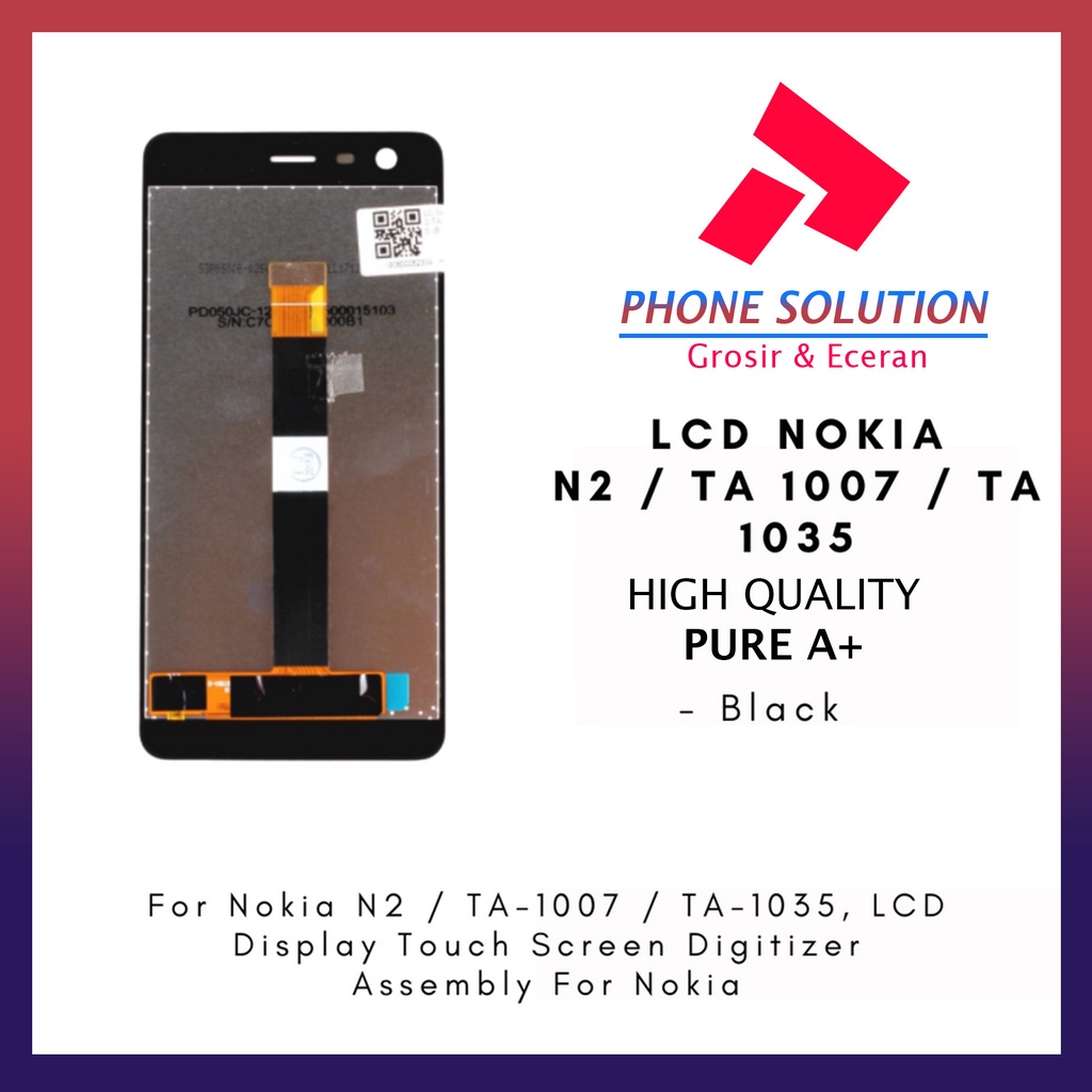 LCD Nokia N2  LCD Nokia TA-1007  LCD Nokia TA-1035 Universal Fullset Touchscreen // Supplier LCD Nokia N2 - Garansi 1 Bulan