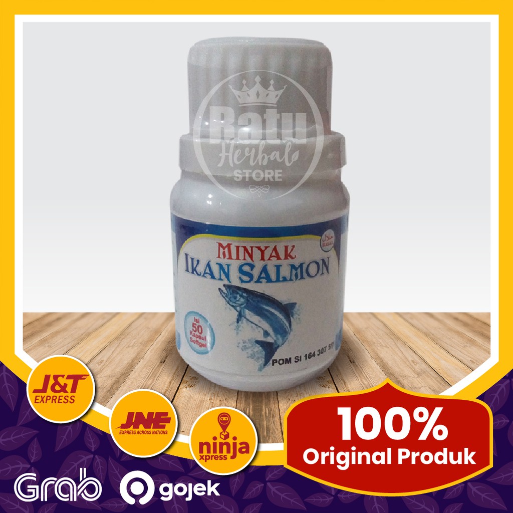 Kapsul MINYAK IKAN SALMON Squale Anak Original BPOM - Aman