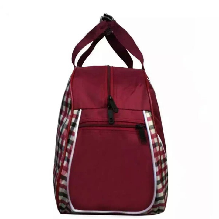 Fabella tas pakaian tas travel bag tas baju backpack -red