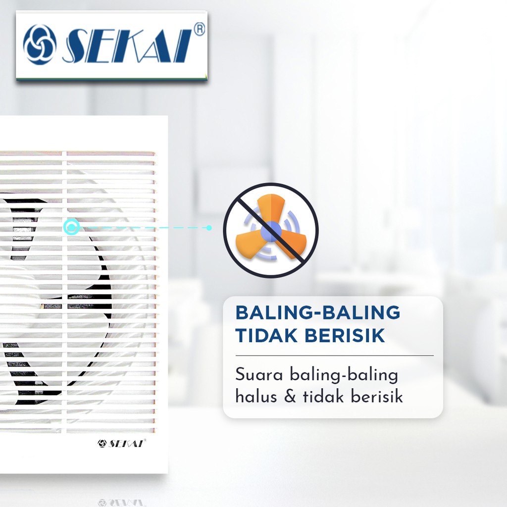 Exhaust fan Dinding 8 in Sekai WEF 890 Paling Diminati