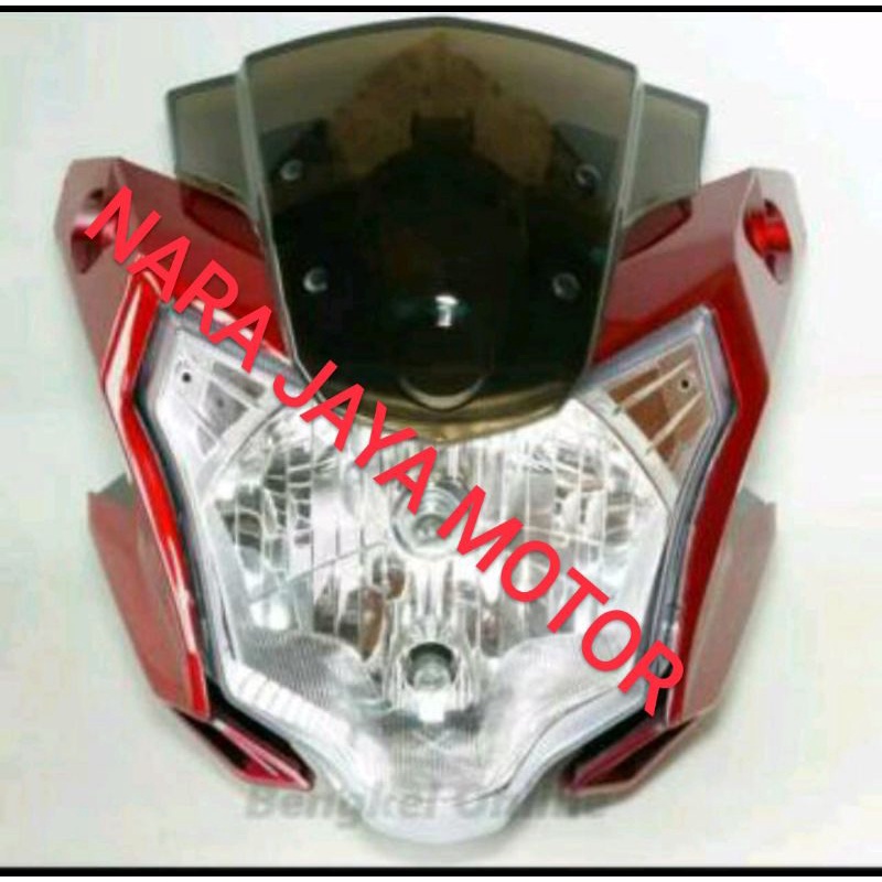 kedok lampu depan vixion new advance merah