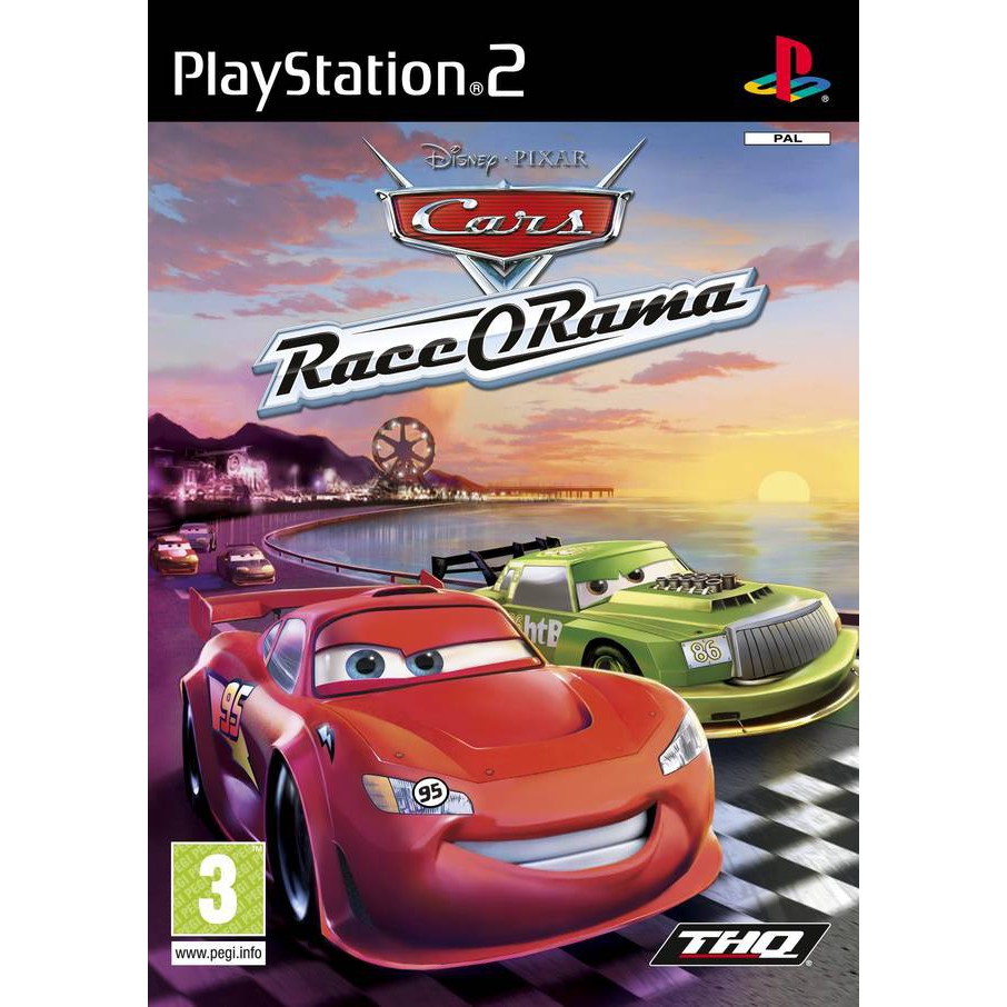 DVD Kaset Game PS2 Disney Pixar Cars Race O Rama
