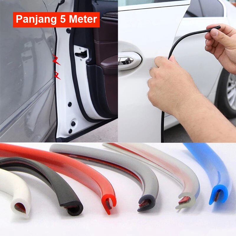 List Lis Door Guard Karet Pelindung Pintu Mobil Car Doorguard Dekorasi Mobil 5M