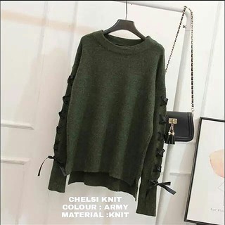 New Sweater  Chelsie Knit Rajut  Premium Tebal Shopee  