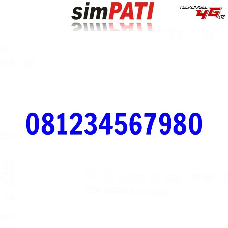 Simpati 081234567 Nomor Cantik Telkomsel 4G