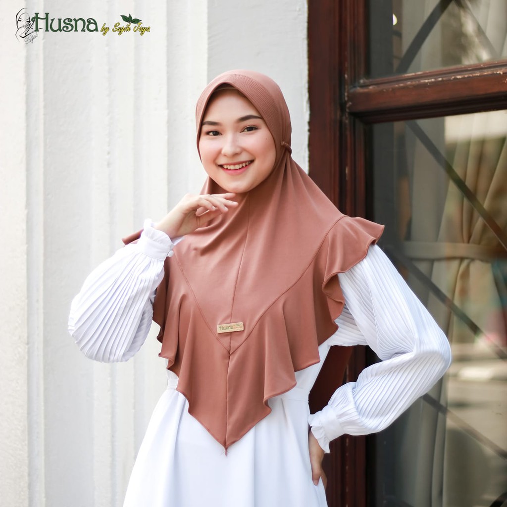 Bergo Pad Ropel Zoya Dewasa Jersey Premium Original Husna