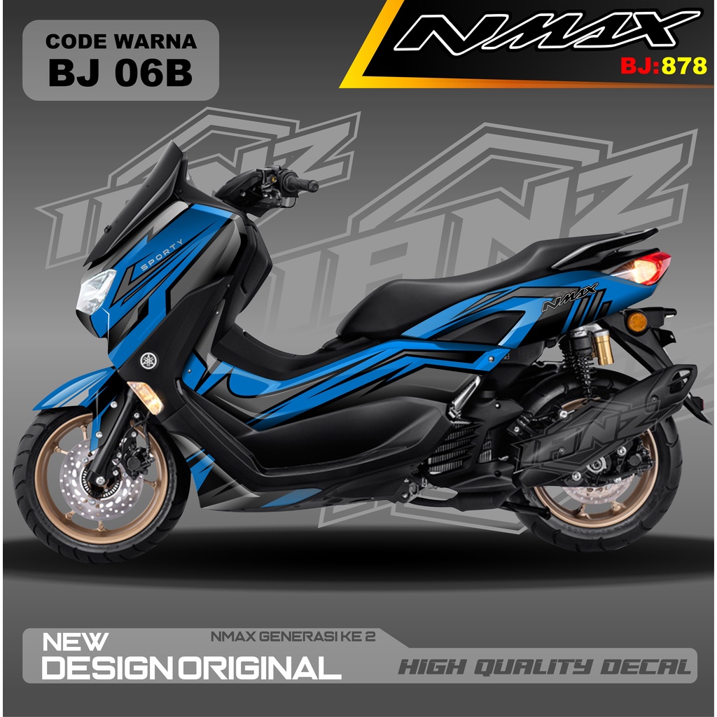 STIKER DECAL NEW NMAX FULL BLOK BODI / DECAL FULL BODY NMAX