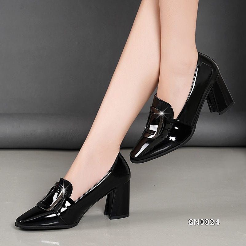 HIGH BLOCK SLOP FASHION SHOES KOREA SN3824