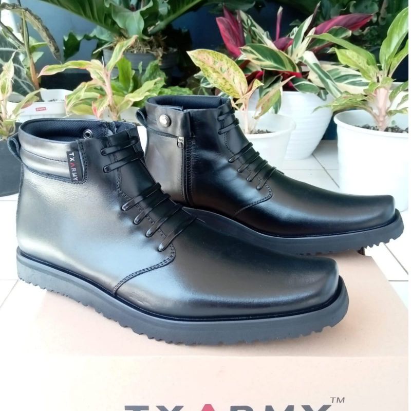 Sepatu Pdh Tni Polri Security Satpam Kilap Dan Dop Kulit Sapi Asli Berkualitas Merk MR.MASTER