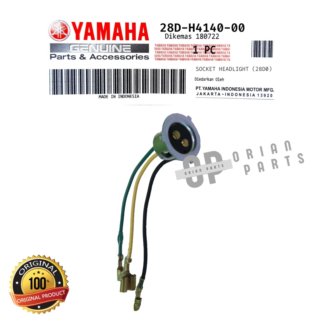 Pitting lampu cob head lamp depan front Mio mio j m3 mio s z vega r jupiter ORIGINAL 28D-H4140-00