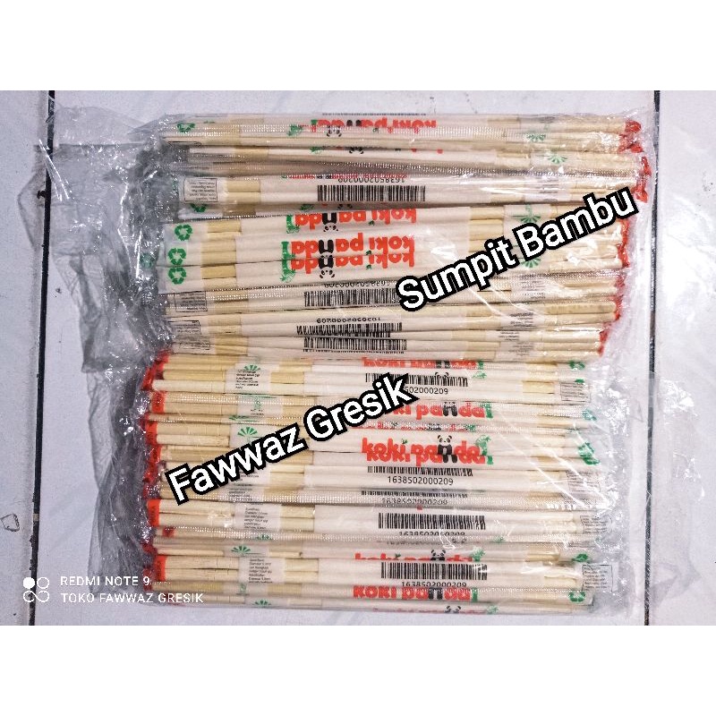 Sumpit Bambu Import + Tusuk Gigi Isi 50 Pasang / Sumpit Dengan Tusuk Gigi