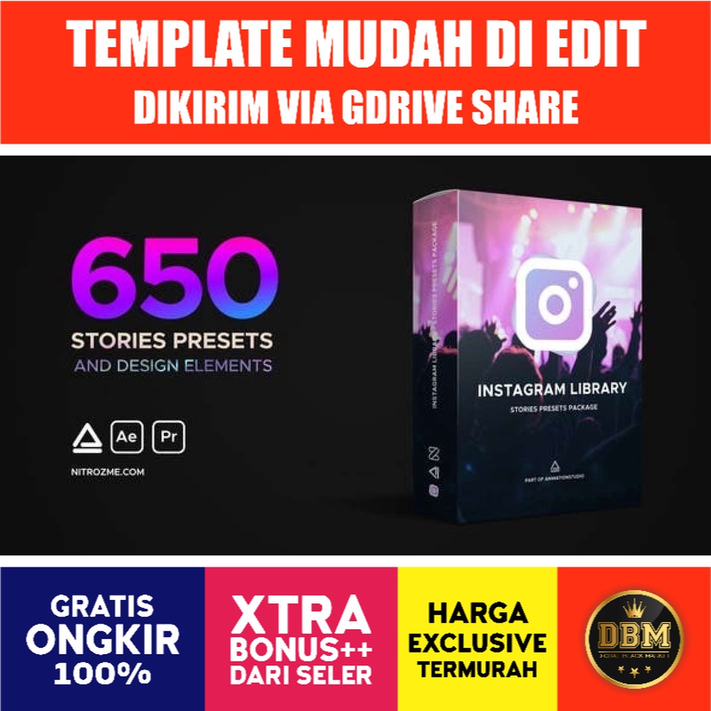 Animation Studio - Instagram Library - Stories Presets Package - After Effect (Extension)