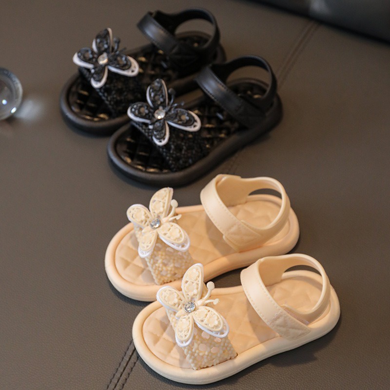 BOBOHO - SANDAL BUTTERFLIES ANAK PEREMPUAN IMPOR / SEPATU SANDAL BAHAN KARET IMPORT 1-5 TAHUN