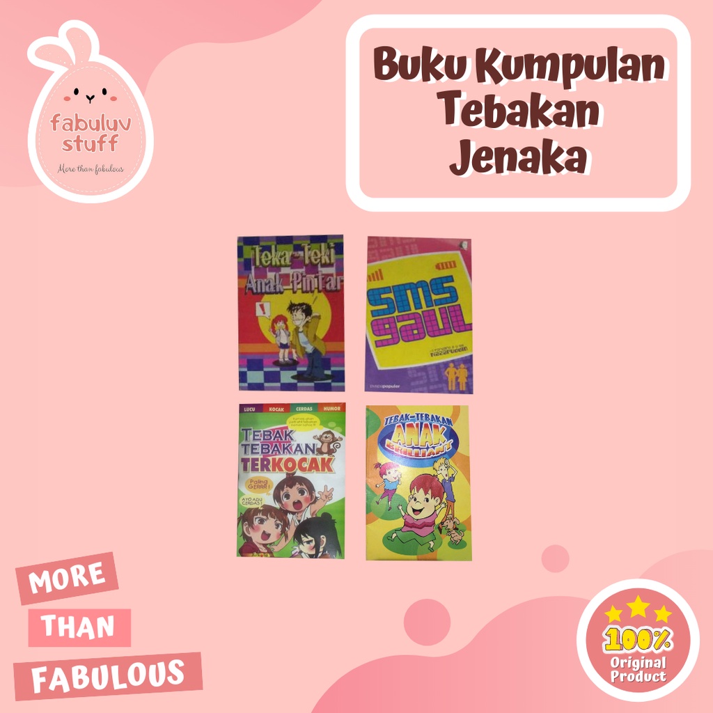 Jual Atk ~ Buku Kumpulan Tebak Tebakan Jenaka Shopee Indonesia 8023