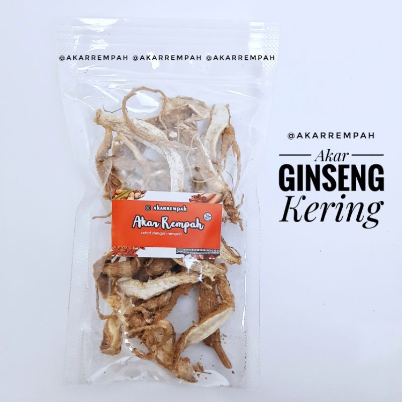 Akarrempah Ginseng Jawa Kering / Ginseng Merah isikeranjangmu