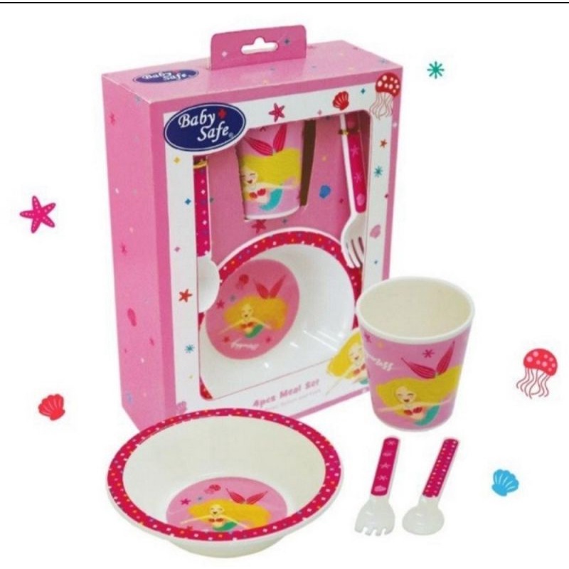 baby safe  meal set, peralatan makan  gift set gift box