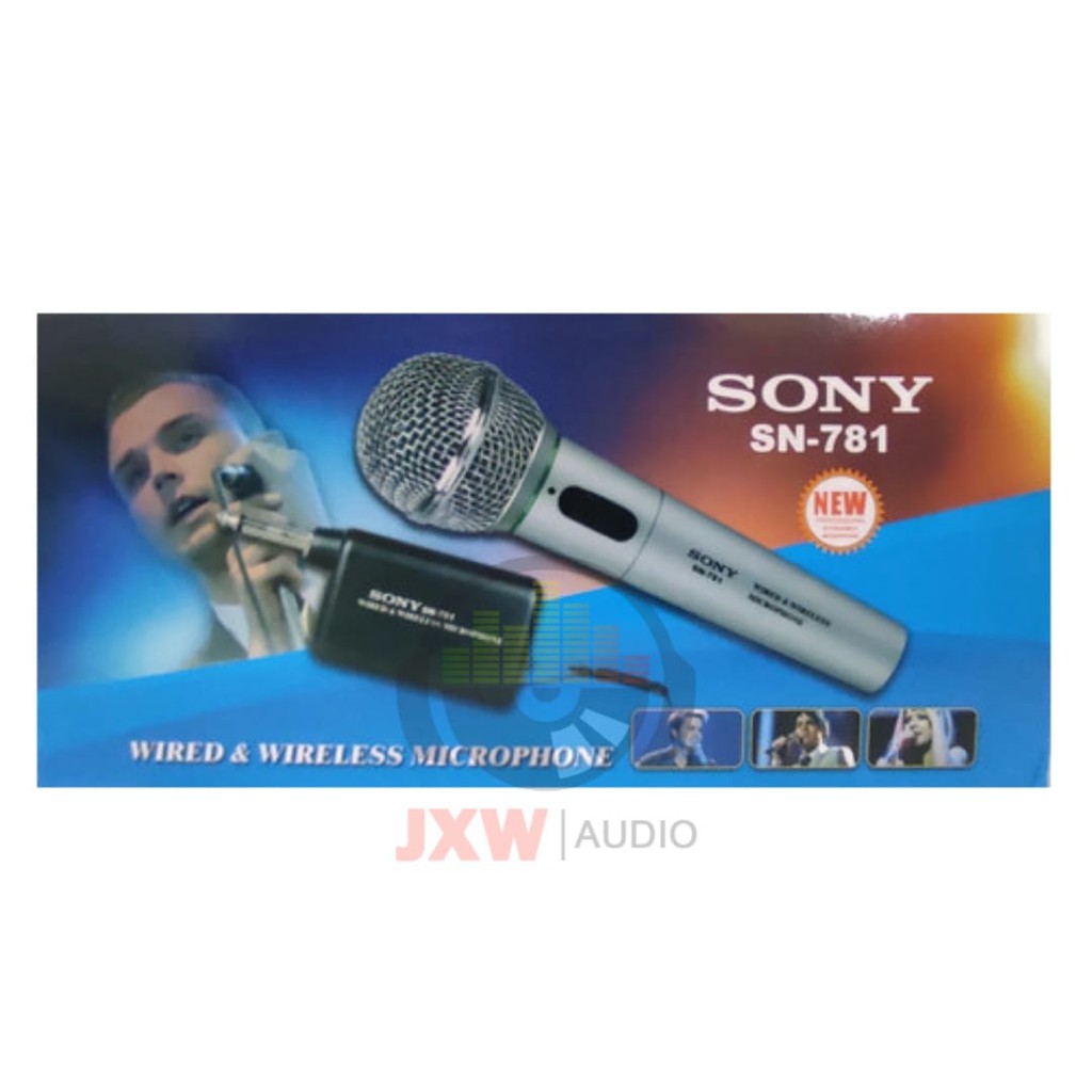 MIC SINGLE WIRELESS SONY SN 781 MURAH / MICROPHONE SINGLE WIRELESS SONY SN781 MURAH BAHAN BESI