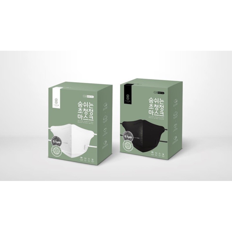 Soomlab Hyper Purifying Breathing Mask Nano fiber filter (HITAM) BOX