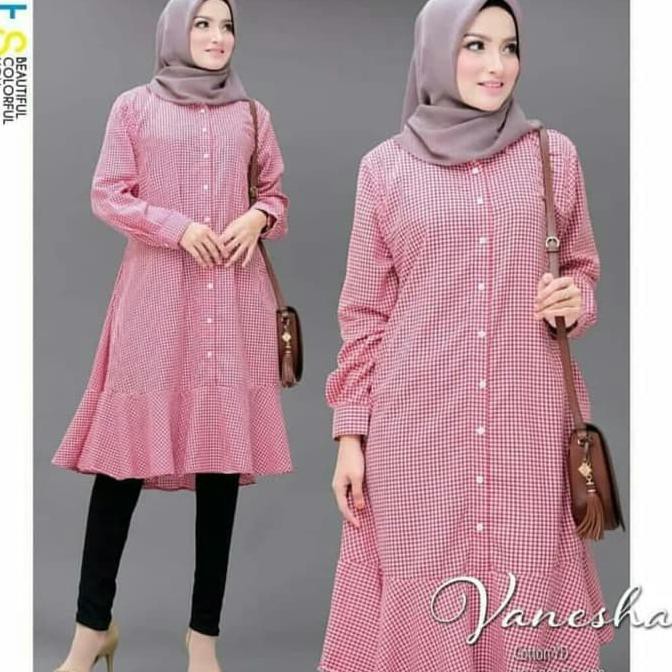 VANESHA SQUARE | TUNIK | BAJU TUNIK KOTAK | BAJU ATASAN TUNIK