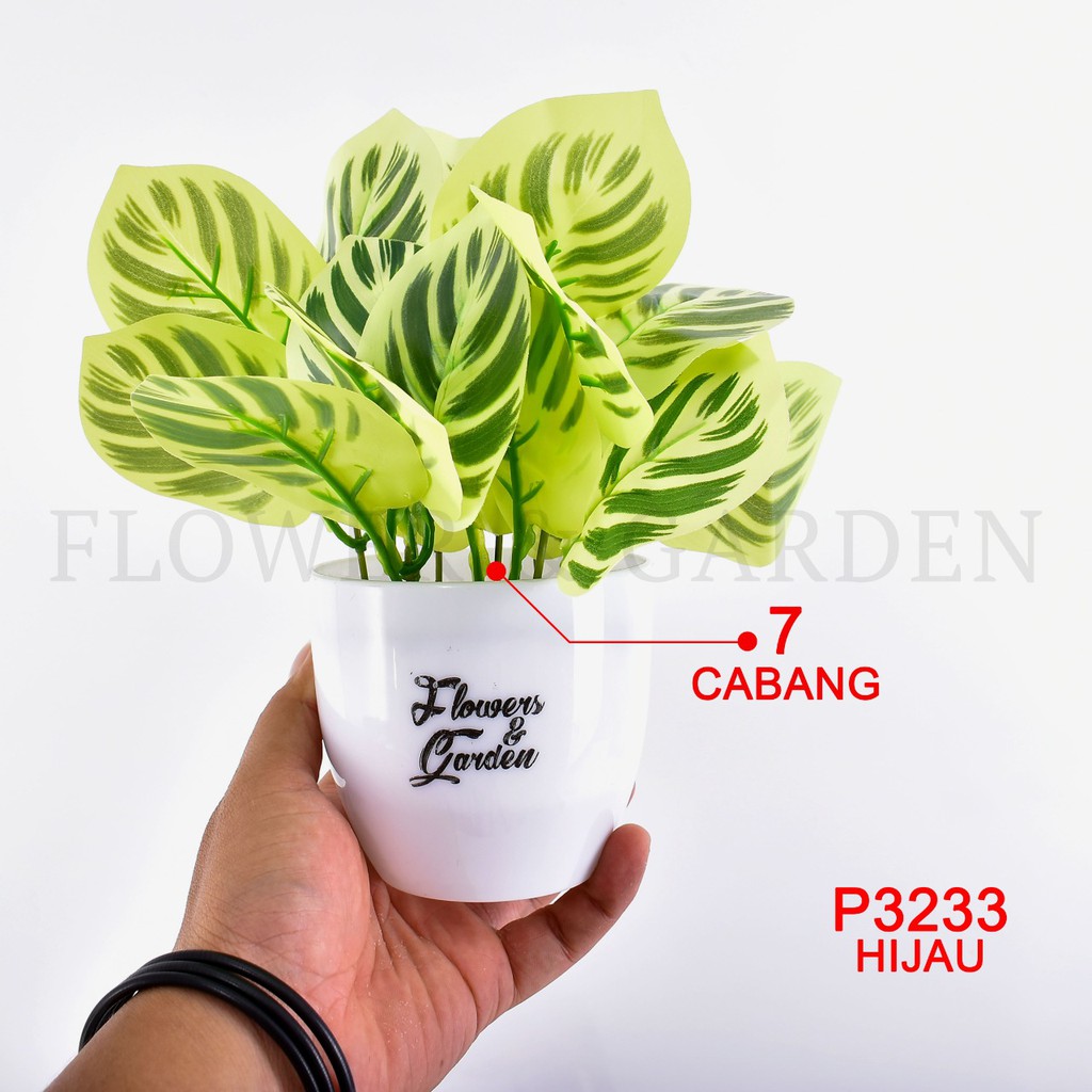 HMPU TANAMAN HIAS TANAMAN DAUN PLASTIK TANAMAN HIAS RUMAH BUNGA HIAS BUNGA PLASTIK BUNGA P3233-3