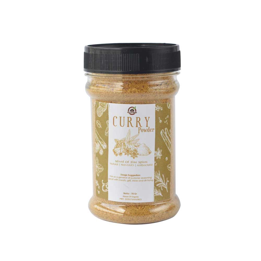 Natural Curry Powder ( Bubuk Kari ) - 70 Gr