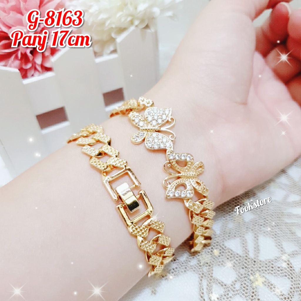 GELANG TANGAN RANTAI WANITA BARU MODEL KOREA / ANTI ALERGI