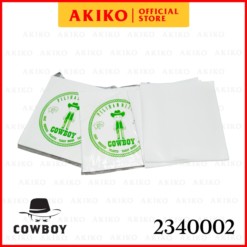 

25x27 Kertas KFC Putih Cap Cowboy