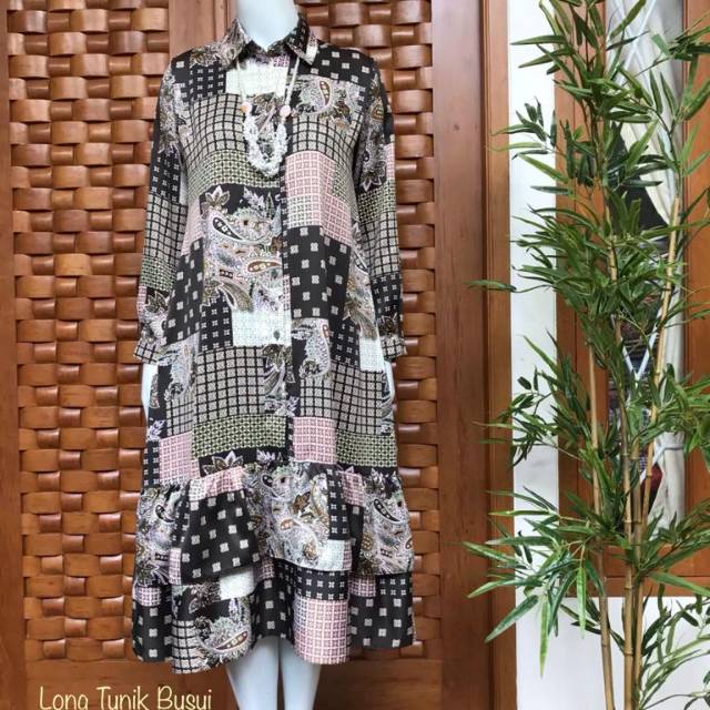 LONG TUNIK BUSHUI BY KAMARI / TUNIK MAXMARA PREMIUM / TUNIK KAMARI ORIGINAL