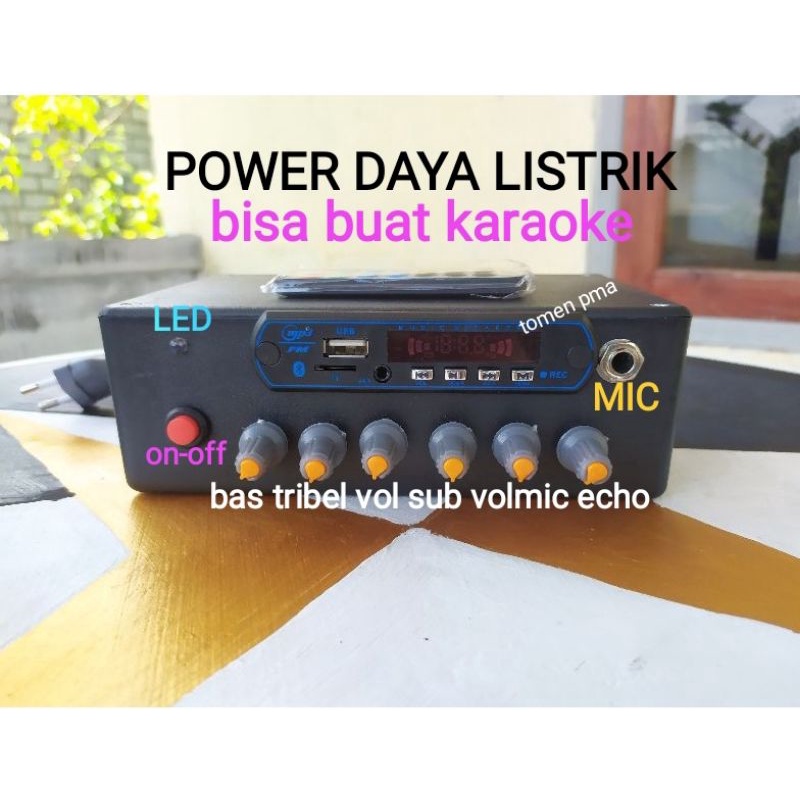 (baca descripsi) POWER AMPLI DAYA LISTRIK BISA UNTUK KARAOKE