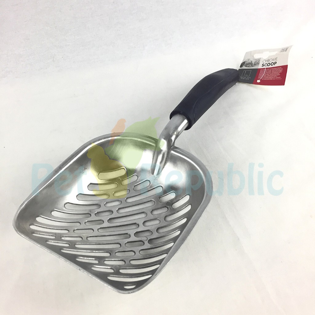 

MPETS Serokan Pasir Kucing Chrome Scoop Metal for Cat Litter